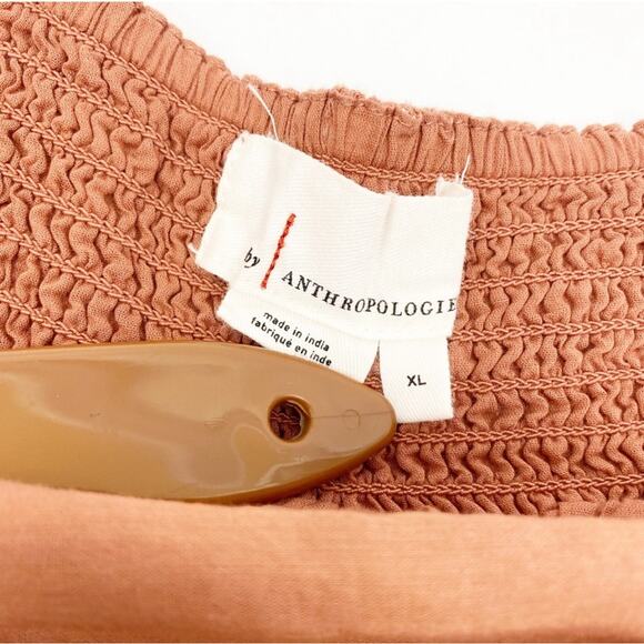 By: Anthropologie Kaley Shimmer Maxi Boho Skirt Size: XL Color Rose Dust & Gold - Picture 5 of 6